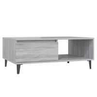COUCHTISCH Grau Sonoma 90x60x35 cm Holzwerkstoff - Hellgrau, Holzwerkstoff (60/90/35cm) - furnicato