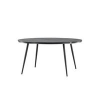 GARTENESSTISCH BREAK Schwarz 150x150x74 cm - Schwarz, Metall (150/150/74cm) - FURNLUX