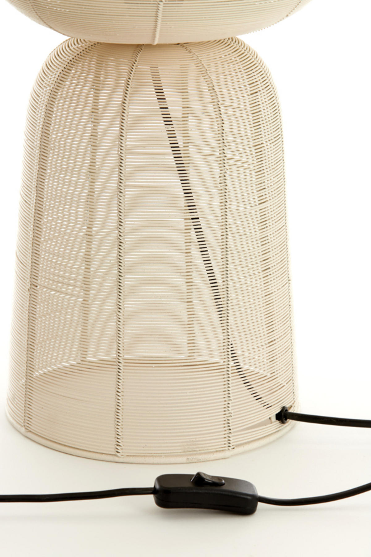 TISCHLAMPE Aboso Weiß Ø24/54 cm - Weiß, Metall (24/24/54cm) - Light & Living