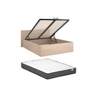 BETT mit Bettkasten - 2 Personen - holz - naturfarben hell Velona - Naturfarben, Holz (140/190cm) - Vente-Unique