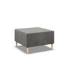 SITZPOUF 70 X 70 BLANK, Hellgrau - Hellgrau, Textil (71/40/71cm)