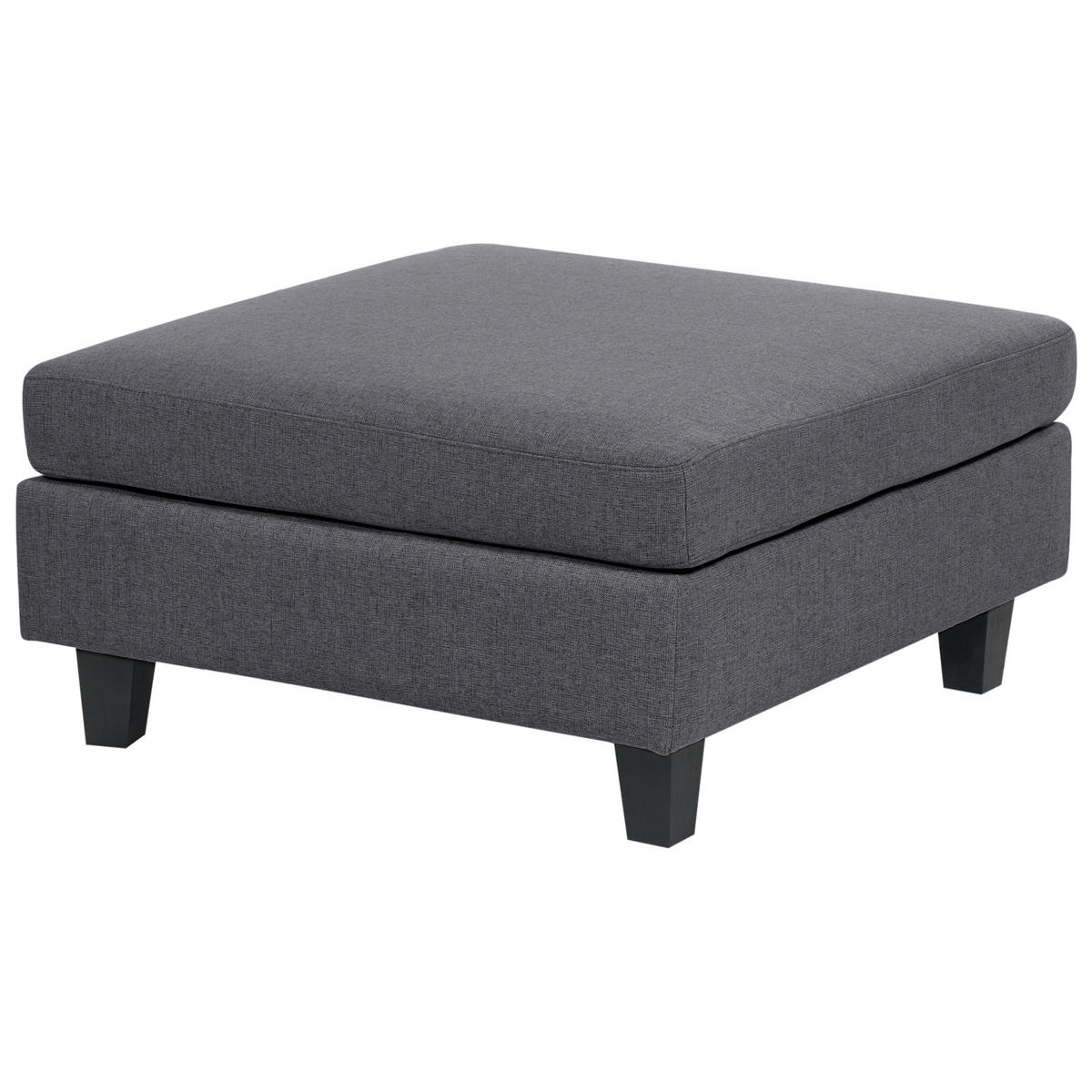 MODULÁRNÍ POHOVKA 5-místná Tvar U Tmavě šedá Látka s otomanem Unstad - tmavě šedá, textil (228/72/76cm) - Beliani
