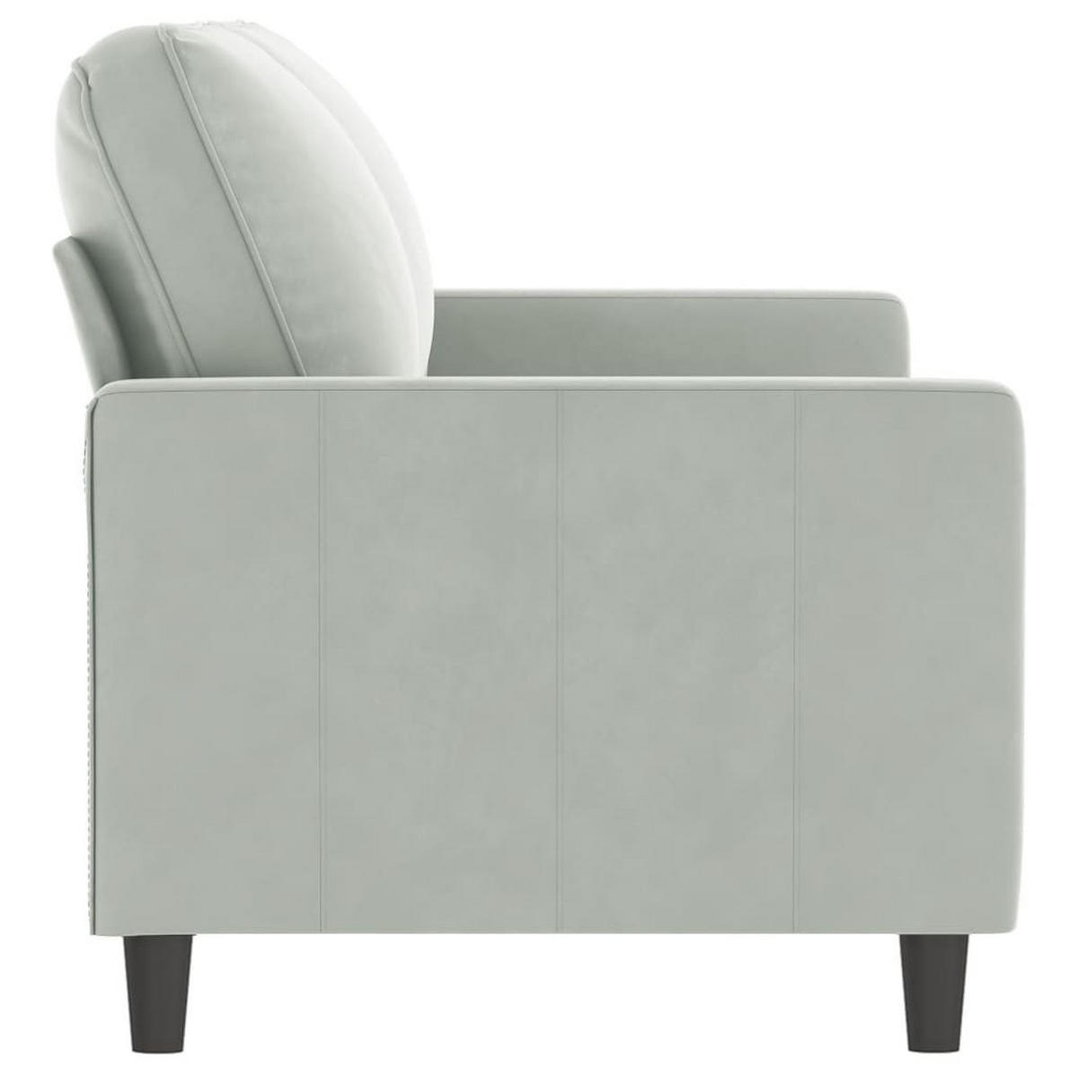 2-SITZER-SOFA Creglingen - Grau, Naturmaterialien (158/80/77cm) - Nettlife