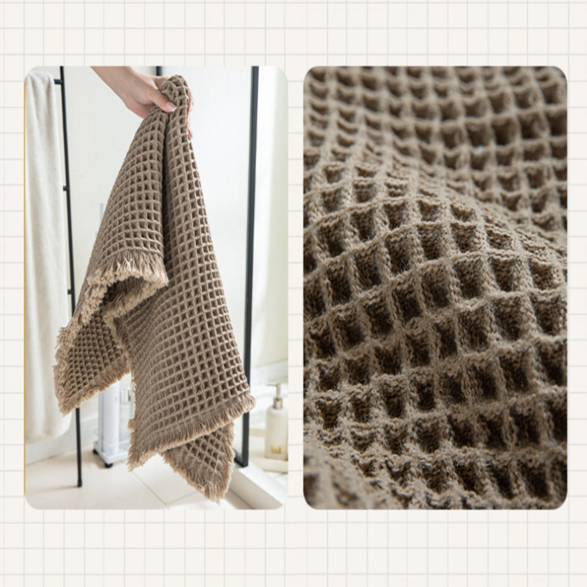 TEPPICH, Hellgrau, Polyester, 43 x 61 cm - Grau, Kunststoff/Textil (43/61cm) - Weltevree