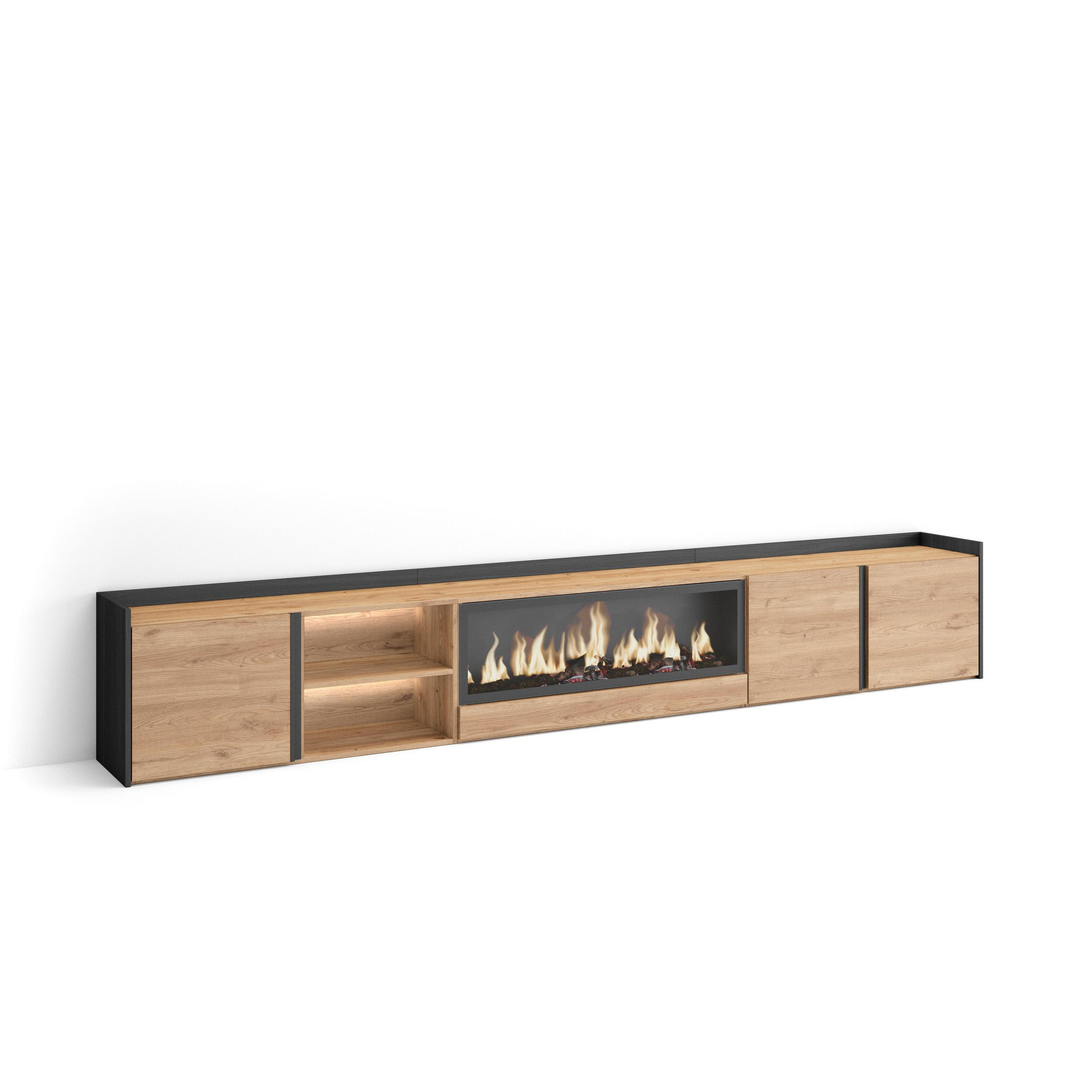 Skraut Home Lowboard, Eiche 315x50x35 cm