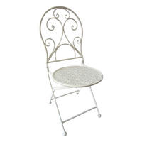 GARTENSTUHL 2er Set Sindre Klappstuhl - Weiß, Metall (40/93/40cm) - DELUKE