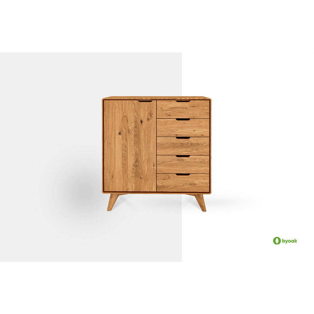 Thumbnail - byoak Kommode, Kernbuche, Holz, Echtholz,Kernbuche, 90x92x40 cm, Wohnzimmer, Kommoden & Sideboards, Kommoden
