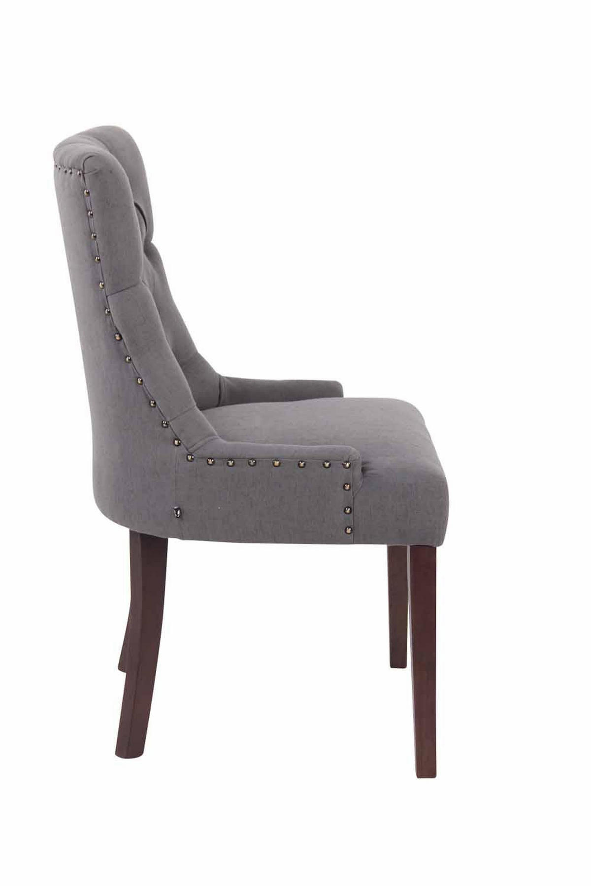 WOHNZIMMERSTUHL Stoff dunkelgrau - Dunkelgrau, Holz/Textil (55/92/58cm) - CLP