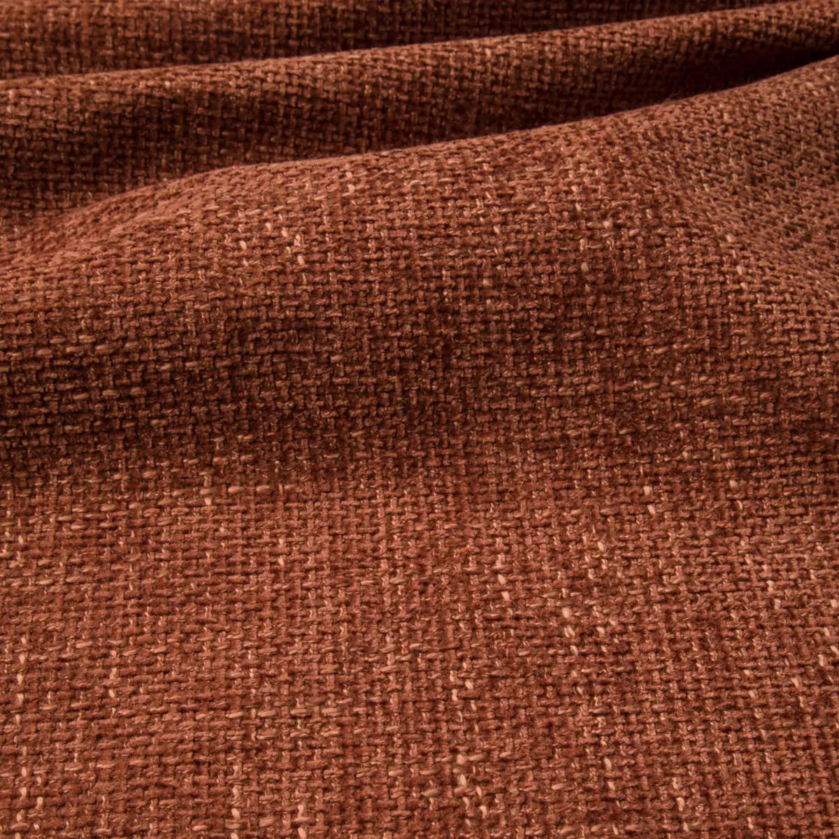 WOHNLANDSCHAFT Rastervelours Terracotta 346cm - Dunkelorange/Terra cotta, Textil (346/76/166cm) - Sia Home