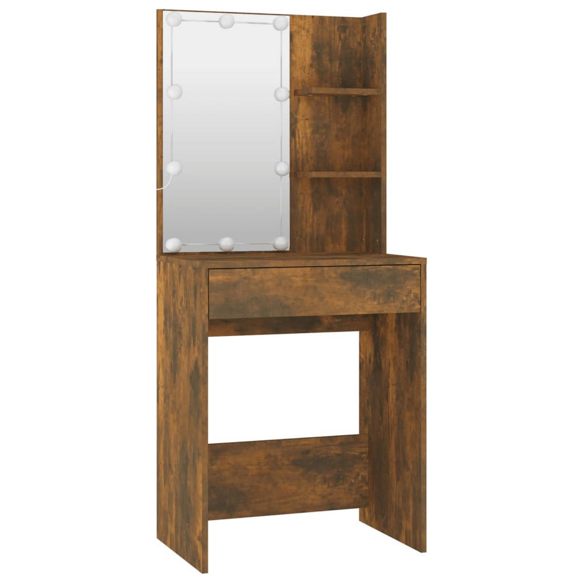 SCHMINKTISCH Dugan 60/40/140 cm - Taupe, Holzwerkstoff (60/140/40cm) - Nettlife