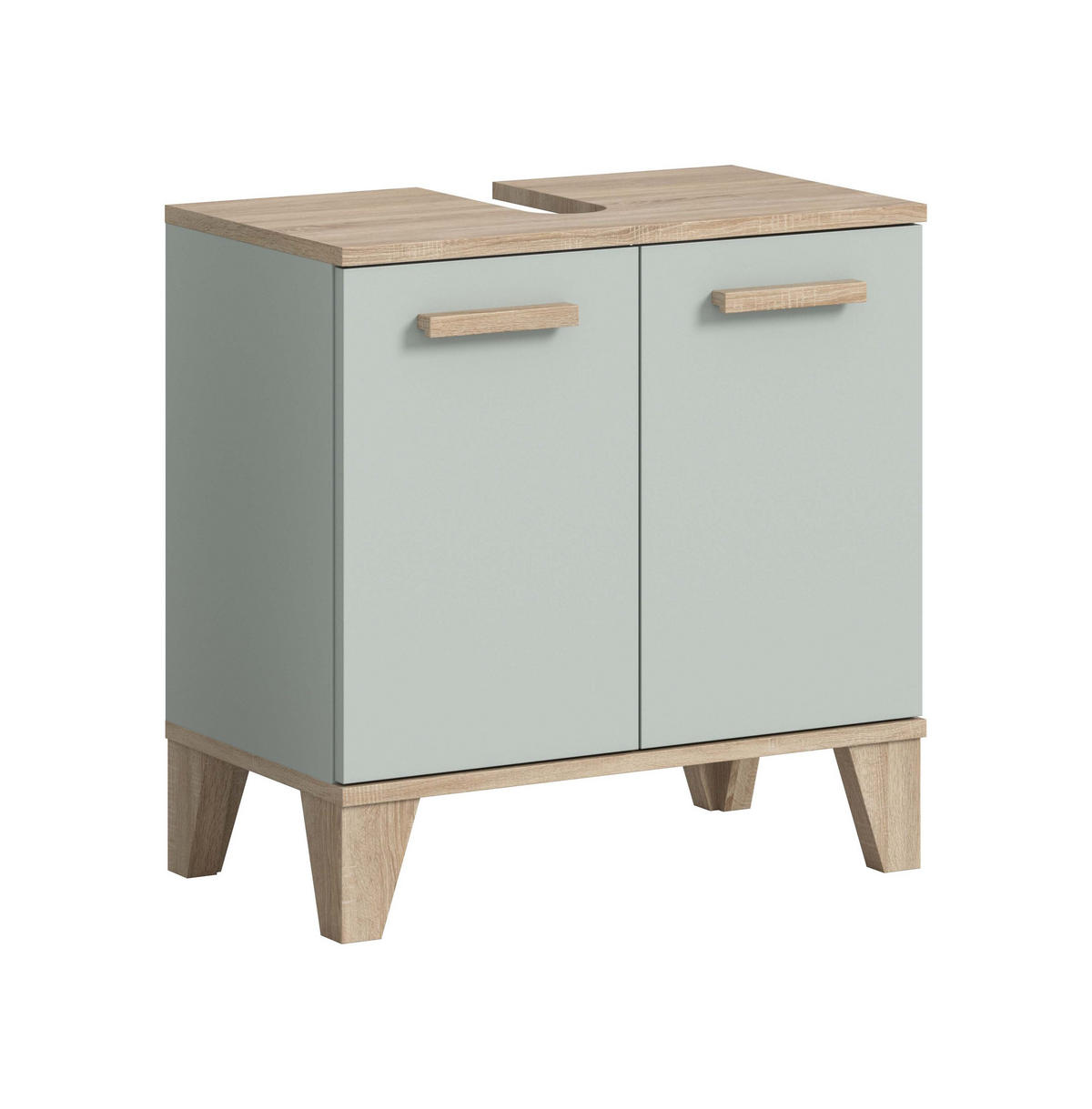 WASCHBECKENUNTERSCHRANK STAR (B/H/T: ca. 60/61/34 cm) in hellgrün/hellgrün - Hellgrün, Holzwerkstoff (60/61/34cm)