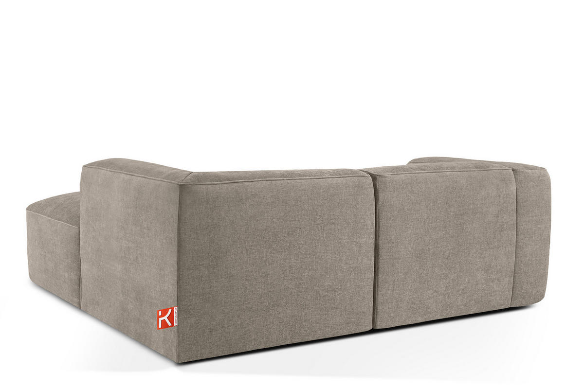 ECKSOFA RECHTS FUBBO, Beige - Beige, Holz/Holzwerkstoff (225/176cm) - KONSIMO®