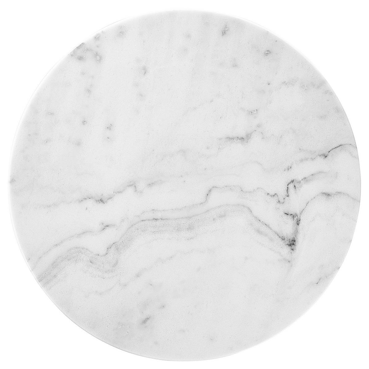 GARTENMÖBEL-SET (3-teilig) Castello - Schwarz/Weiß, Stein/Metall - BUTLERS