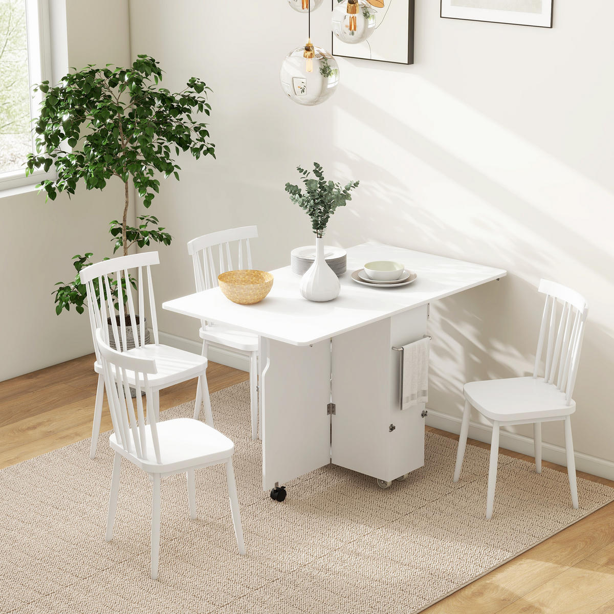 ESSTISCH Weiß 1 Stück - Weiß, Kunststoff (130/80/76.5cm) - GiPP