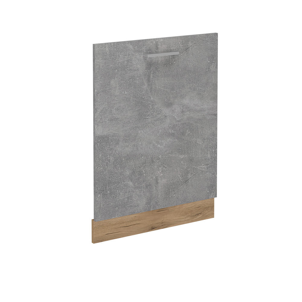 DISKMASKINENS FRONTPANEL R-Line betong 60 cm utan bänkskiva Grå, Honungsek 81.8/60/1.6 cm