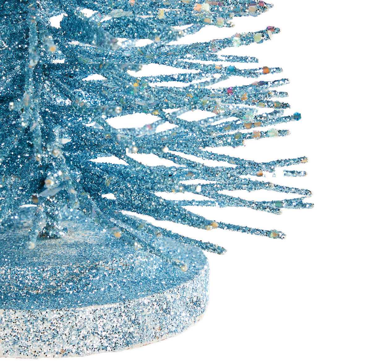 DEKOTANNE X-Mas mit Glitter - Blau, Kunststoff (14/40/14cm) - Butlers