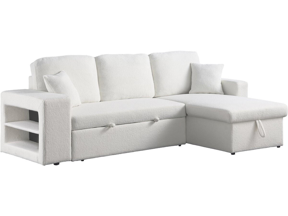 ECKSOFA axel weiss - Weiß, Textil (146/233cm) - Habitat Garten