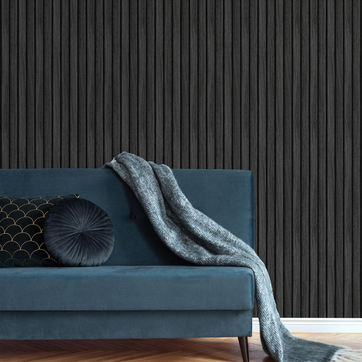 VLIESTAPETE - Wood Strokes Grau - Grau, Papier/Kunststoff (52/1000cm) - Easy Decor