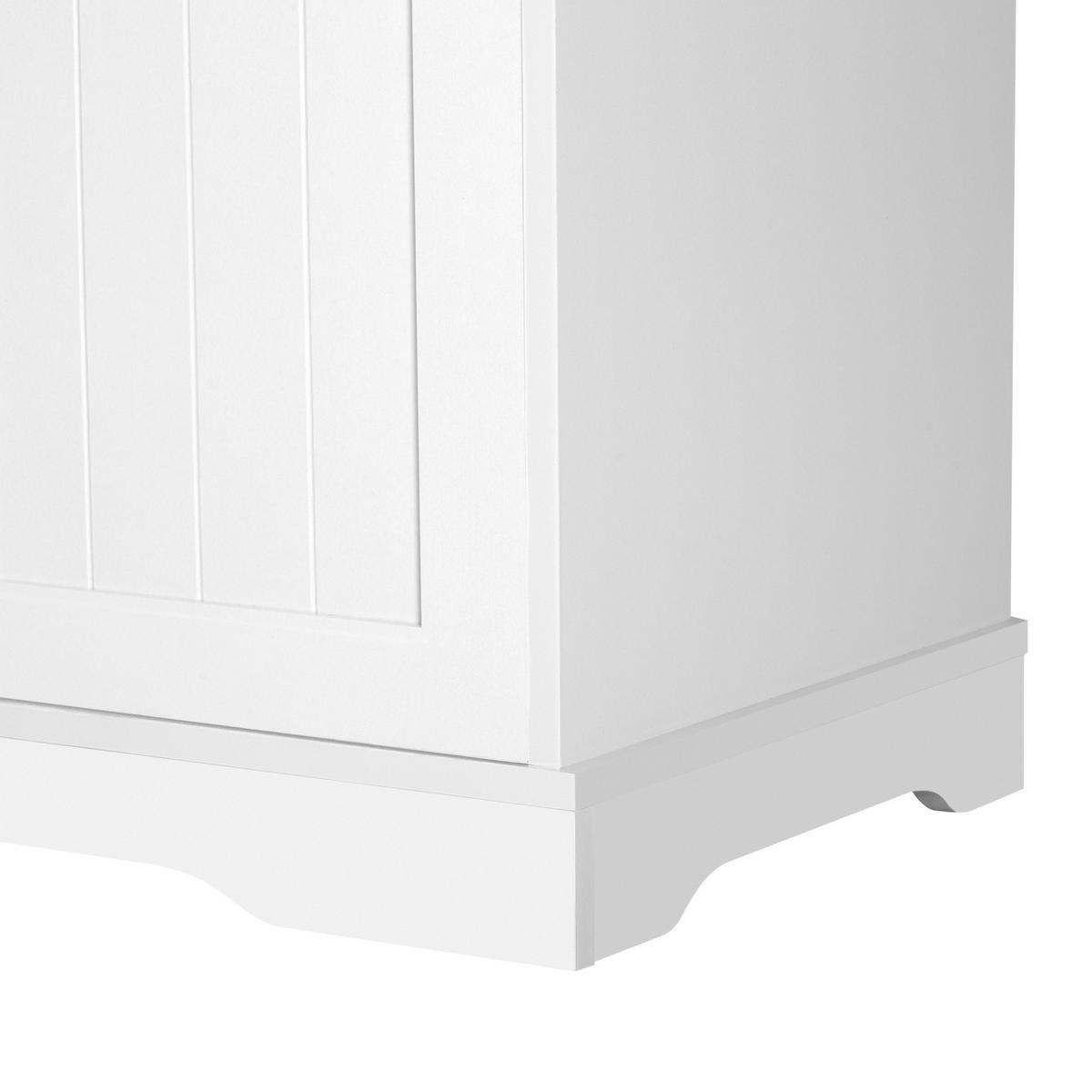 SIDEBOARD mit 3 Türen und 1 Schublade Weiß - Weiß, Holzwerkstoff (107/83.4/40cm) - Meubliv