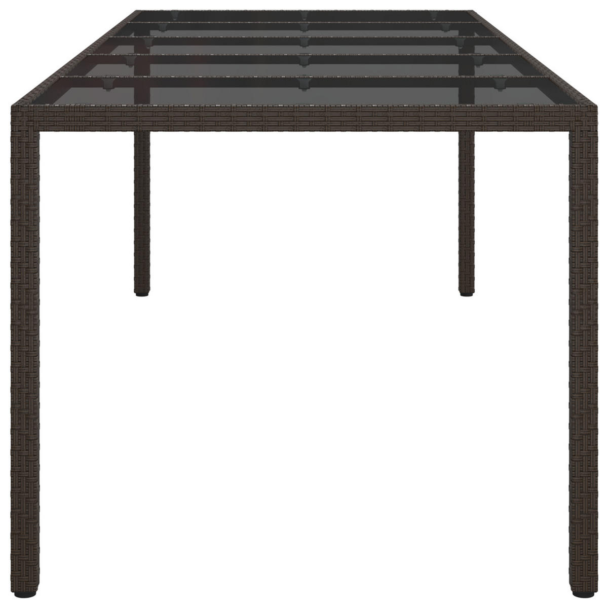 GARTENTISCH Berg 100/75/250 cm - Hellbraun, Naturmaterialien (100/250/75cm) - ZMH