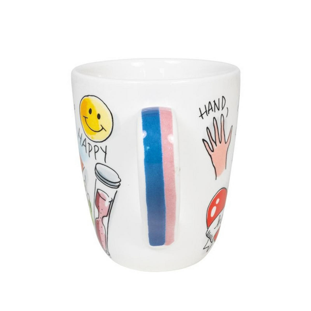 BECHER Love Letter H in Bunt - 350 ml - Multicolor, Keramik (0.35L) - Blond Amsterdam