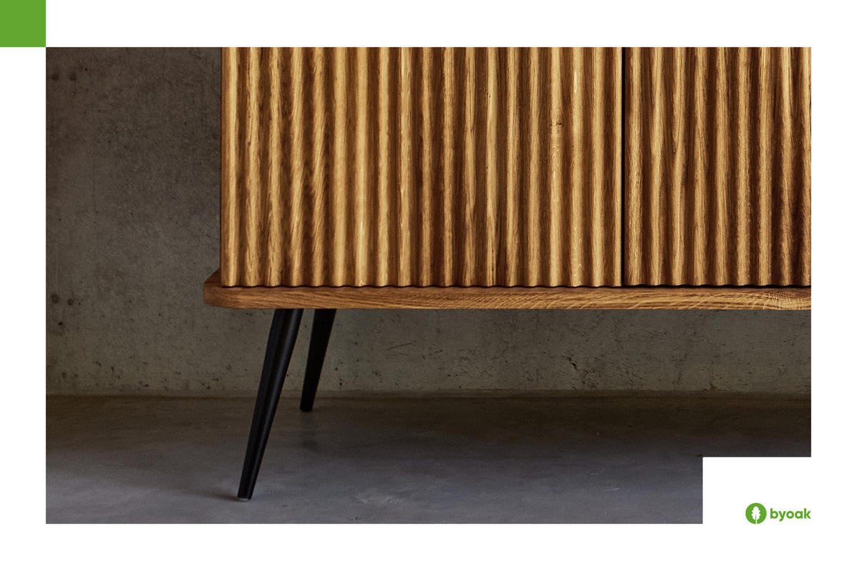 KOMMODE LINA Wildeiche - Wildeiche, Holz (144/87/46cm) - byoak