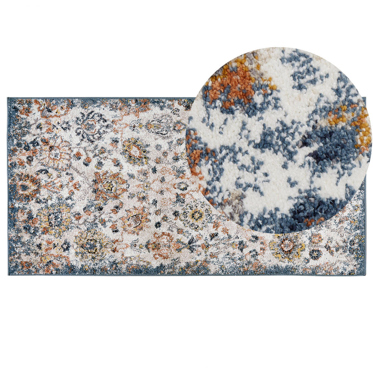 VINTAGE-TEPPICH Akori 150/80 cm - Multicolor, Kunststoff (80/150cm) - Beliani