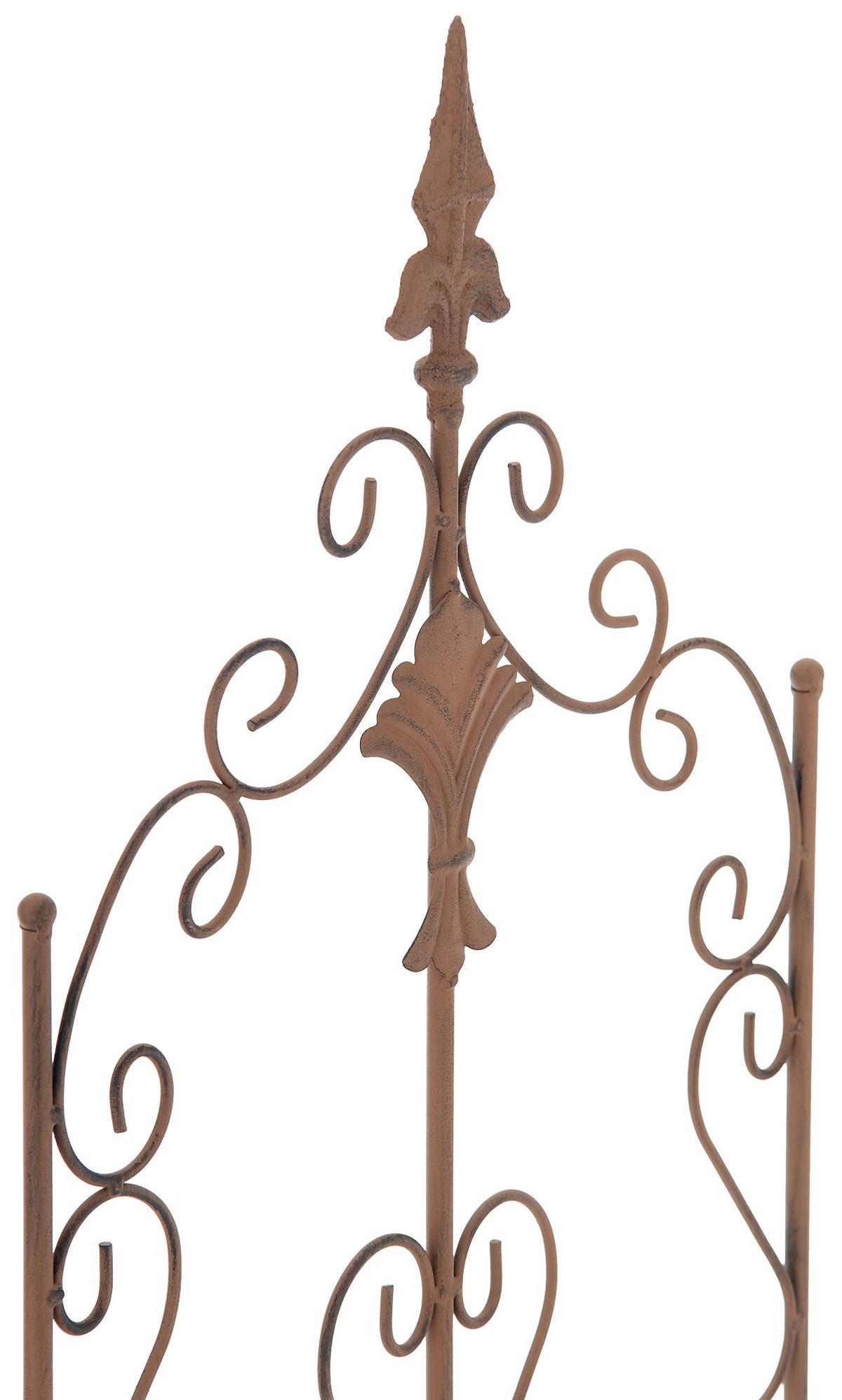 RANKGITTER 2er Set Metall antik braun - Braun, Metall (35/122/1cm) - CLP