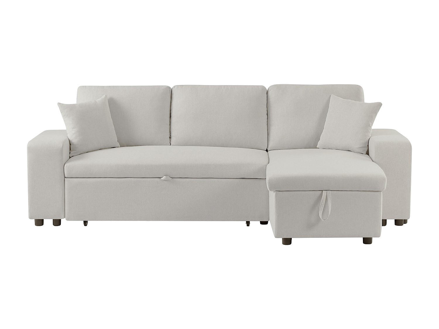 SCHLAFSOFA - 4 Personen - Stoff - Beige - Beige, Textil (240/84/145cm) - Vente-Unique