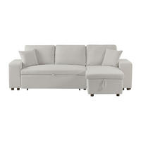 SCHLAFSOFA - 4 Personen - Stoff - Beige - Beige, Textil (240/84/145cm) - Vente-Unique