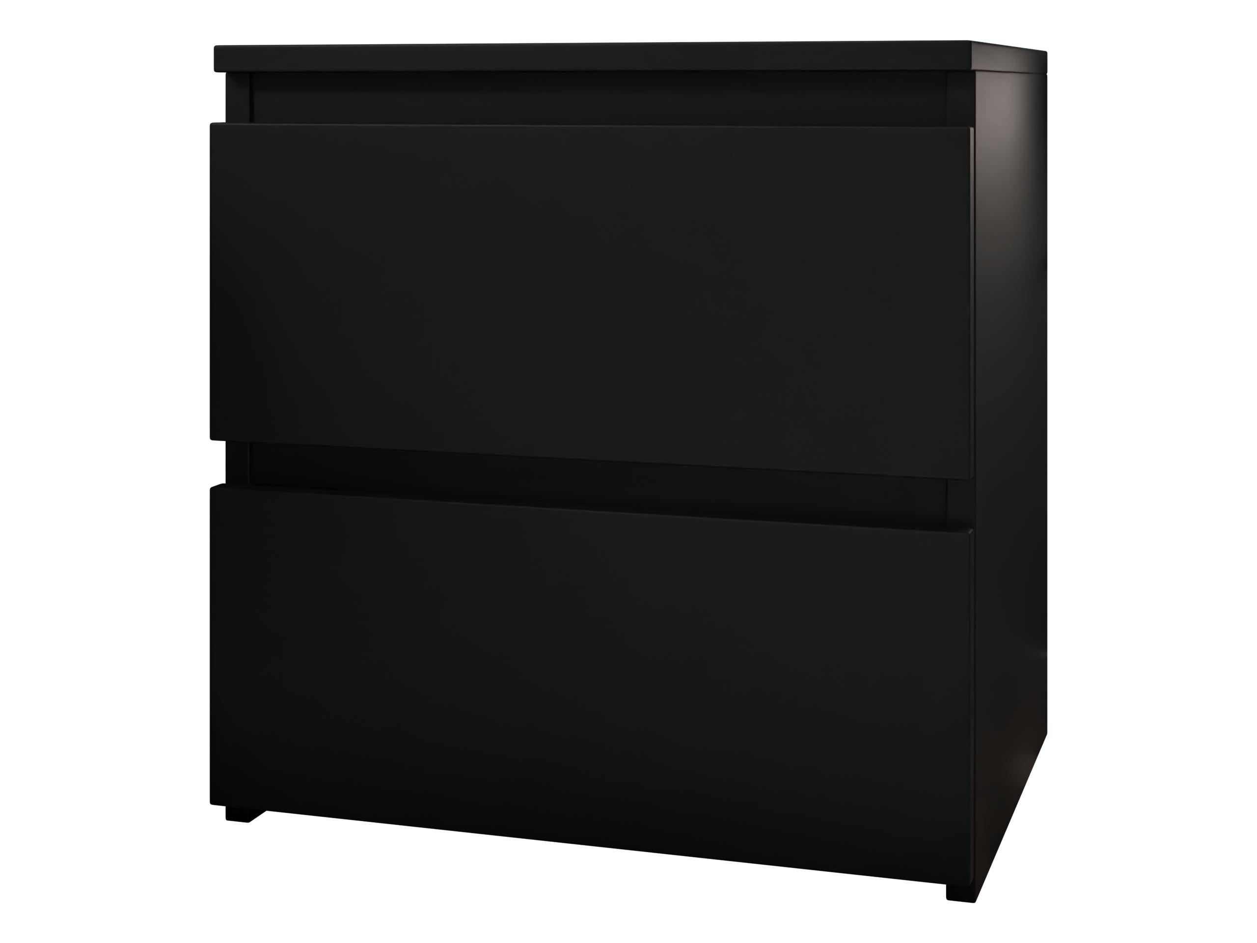 NACHTTISCH Malwa M2 - Schwarz, Holzwerkstoff (40/40/30cm) - MIRJAN24