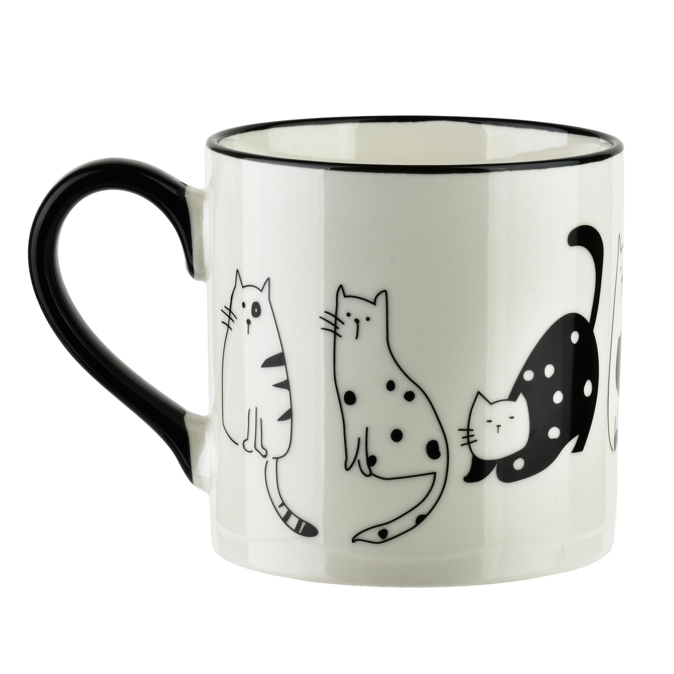 BECHER Cottello Schwarz 9x13x9 cm Keramik - Schwarz, Keramik (0.37L) - Mondex
