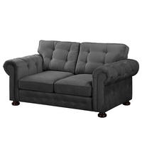 2-SITZER SOFA - Microfaser - Grau, Textil (190/93/100cm) - home24