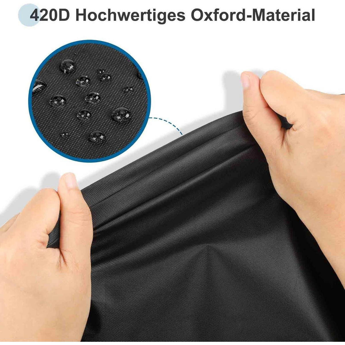 GARTENSTUHL Abdeckung 420D Oxford 80 x 85 x 60/90 cm Wasserdicht - Schwarz, Textil (80/90/85cm)