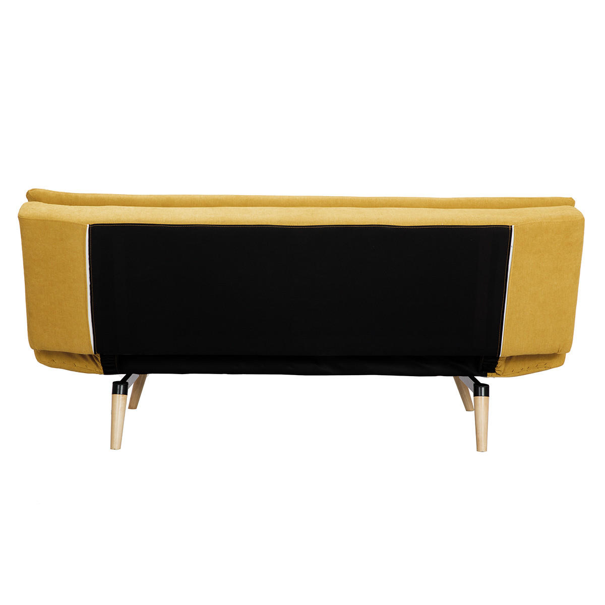 SCHLAFSOFA 3-Sitzer Skandinavisch Gelb SENSO - Gelb, Textil (86/81.5/182cm) - Miliboo