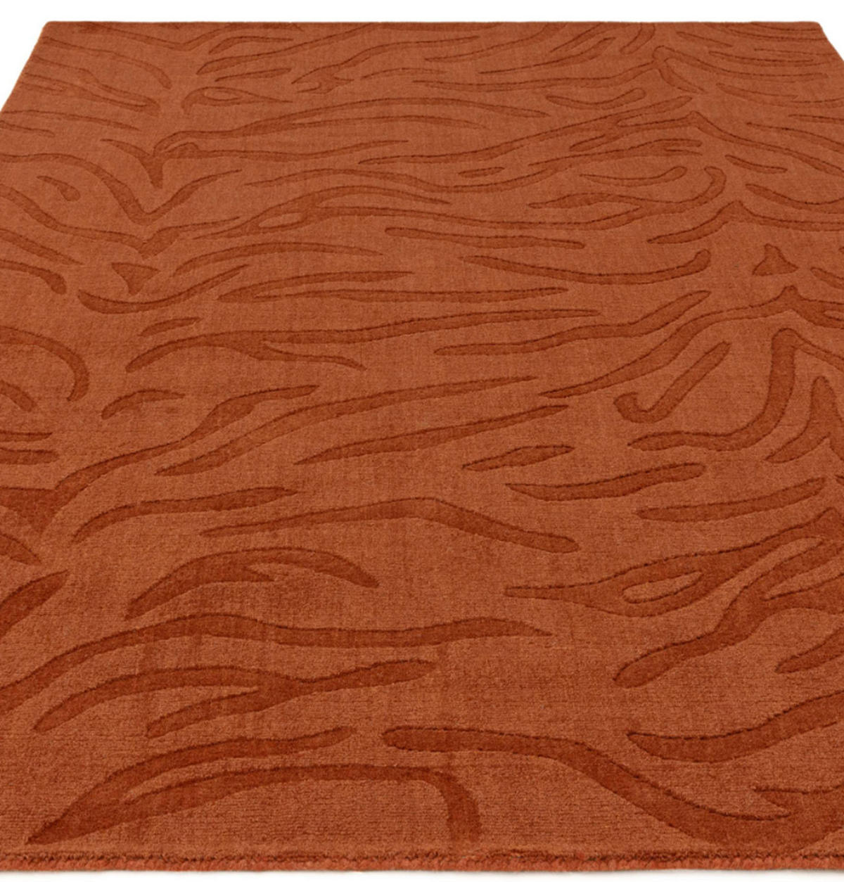 TEPPICH modern Flachgewebe MILL Orange 160 x 230 cm - Orange, Naturmaterialien (160/230cm) - Novatrend
