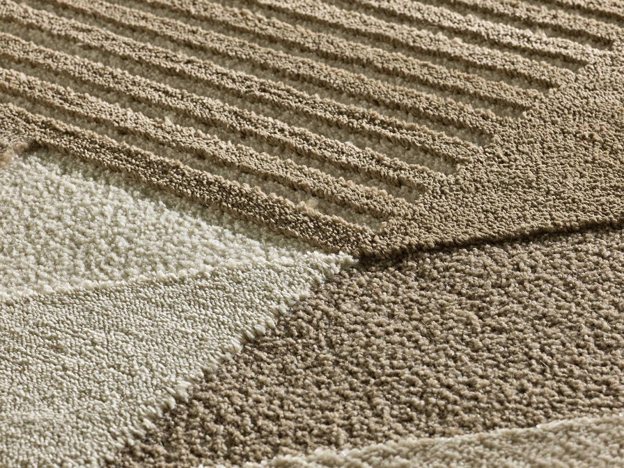 WEBTEPPICH Erdfarbe Melfi 160/230 cm - Hellbraun/Kupferfarben, Naturmaterialien/Textil (160/230cm) - Atticgo