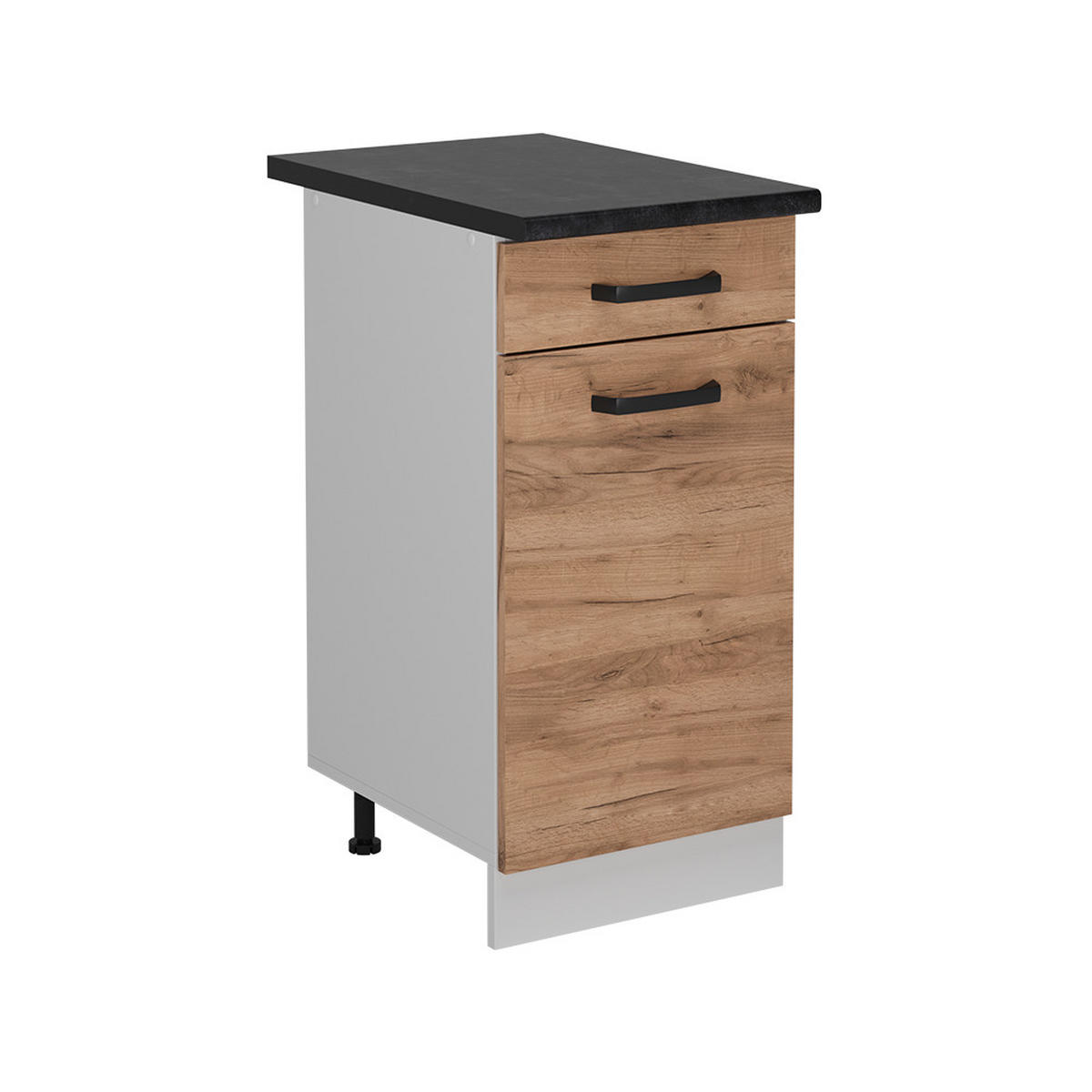KÜCHENUNTERSCHRANK R-Line Goldkraft Eiche 40 cm AP Anthrazit - Honigeiche/Eiche Wotan, Holzwerkstoff (40/81.6/60cm) - Vicco