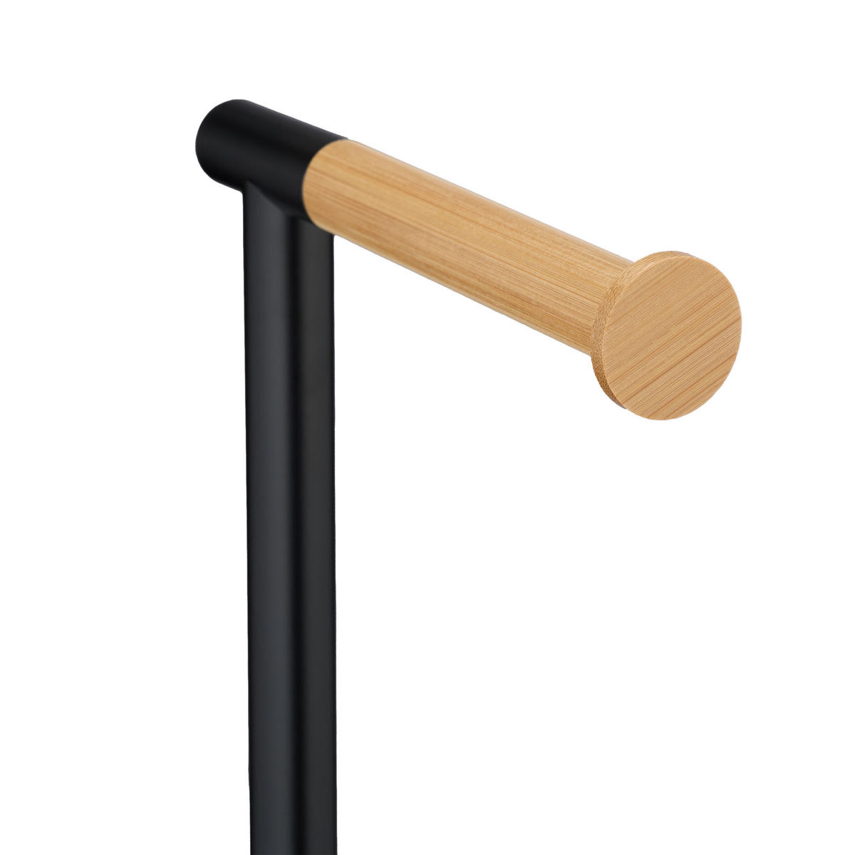 WC-GARNITUR - Schwarz, Holz/Kunststoff (23/66.5/18cm) - Relaxdays