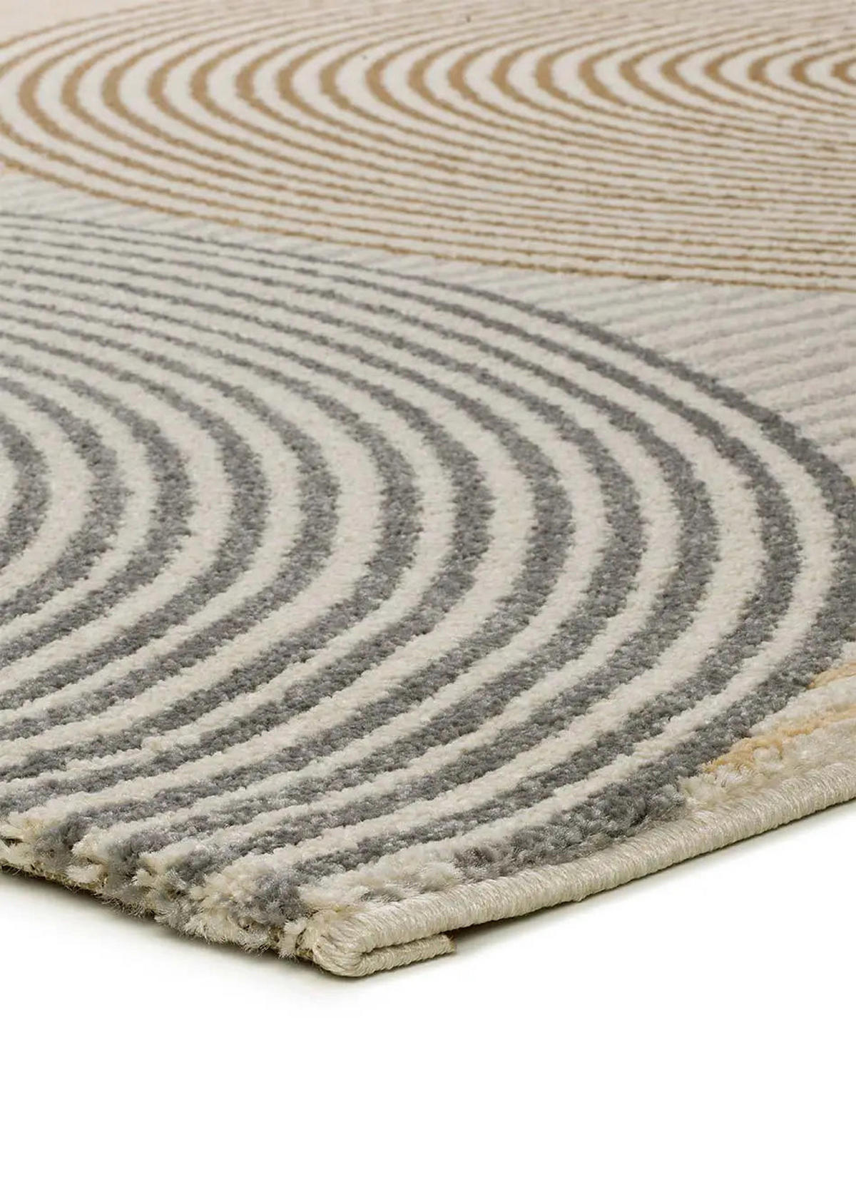 KURZFLORTEPPICH Beige/Grau Garden 200/290 cm - Beige/Grau, Naturmaterialien/Textil (200/290cm) - Atticgo
