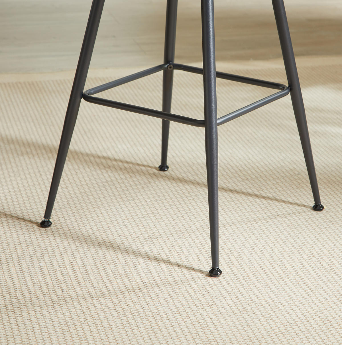 ESSTISCH-SET rund 80 cm Schwarz 3-tlg. - Schwarz, Metall (80/91.5/80cm) - Meubliv