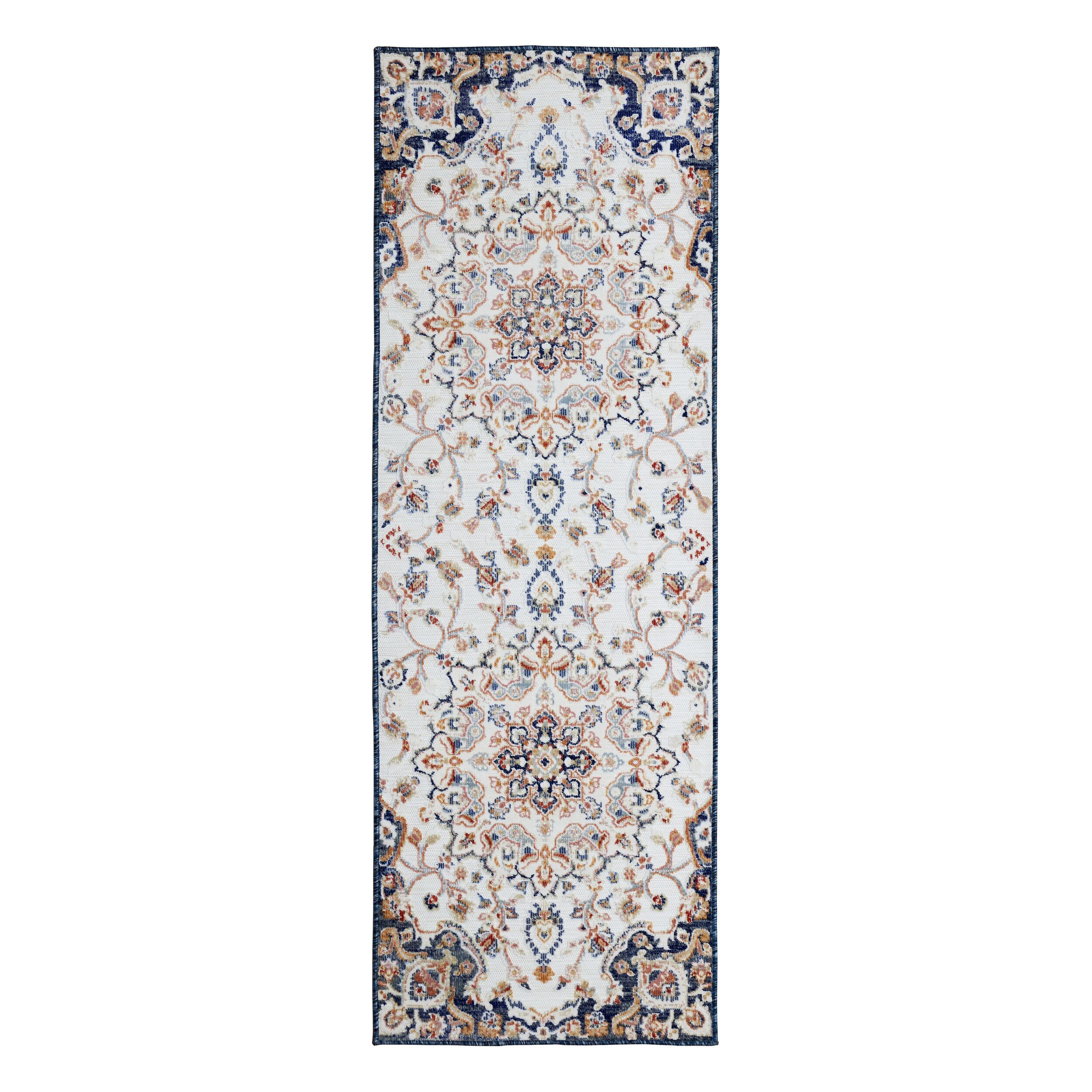 TEPPICH Outdoor Floral-Klassik, UV-beständig LAGAN IVAN, Multi 80x230 cm - Multicolor, Textil (80/230cm) - KADIMA DESIGN