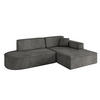 ECKSOFA Ottomane Rechts IREA-L1-v4 - 234x171x79 cm Ecru - Anthrazit, Holzwerkstoff/Textil (171/234cm) - ALTDECOR