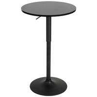 STEHTISCH 2in1Höhenverstellbar Ø 60 cm CHERI 106 cm Hoch Schwarz-Schwarz - Schwarz, Metall (60/60/106cm) - DELUKE