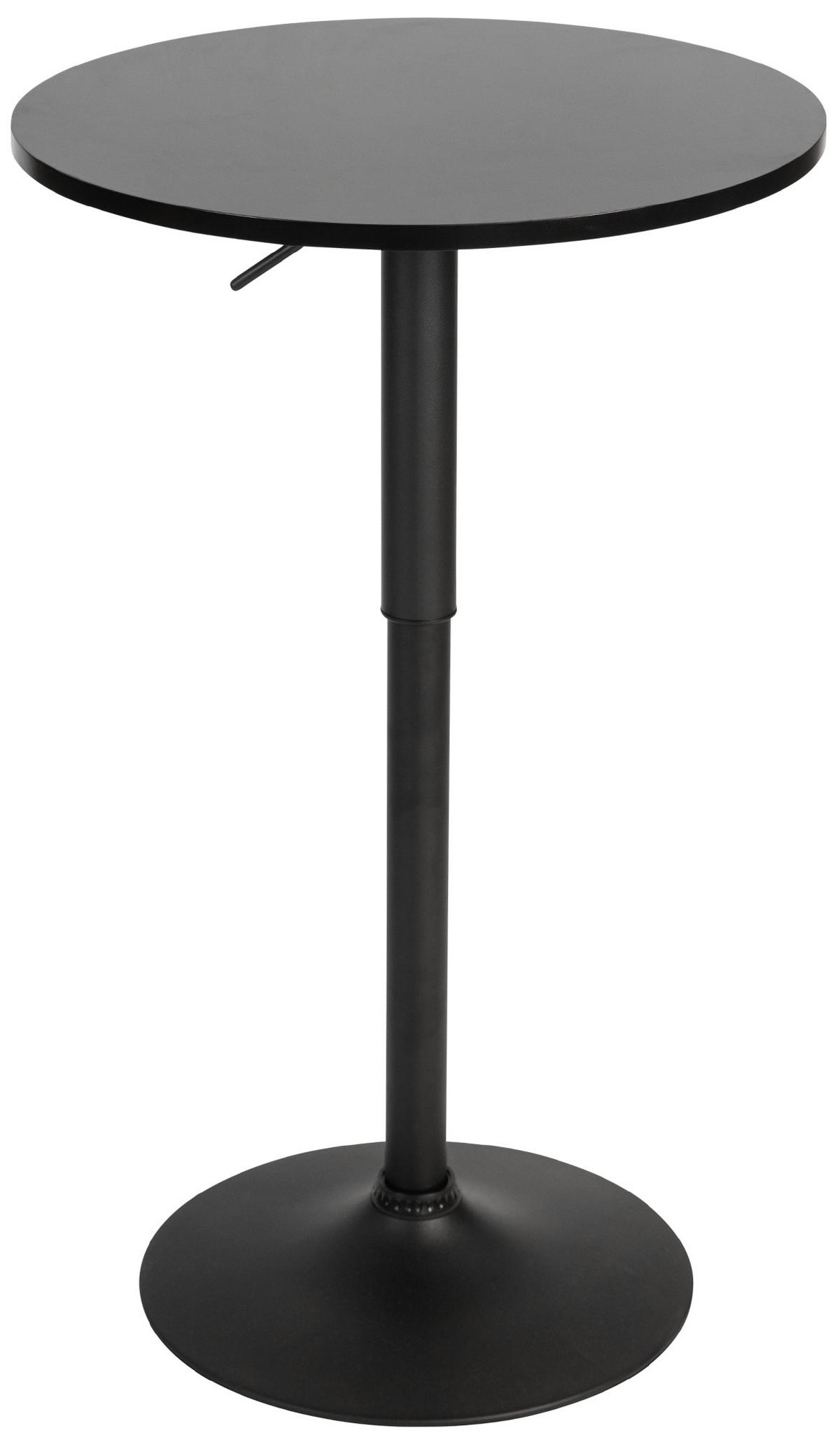 STEHTISCH rund 60 cm Holz schwarz/schwarz - Schwarz, Holz/Metall (60/60/85cm) - CLP