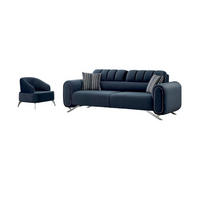 SITZGARNITUR Mulino Anthrazit Stellvariante:3+1 - Anthrazit, Holz (230/88/95cm) - Villa Möbel