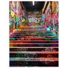 POSTER Treppe - Graffiti - Farben - Kunst 60x80 cm - Multicolor, Papier (60/80/0.1cm) - MuchoWow