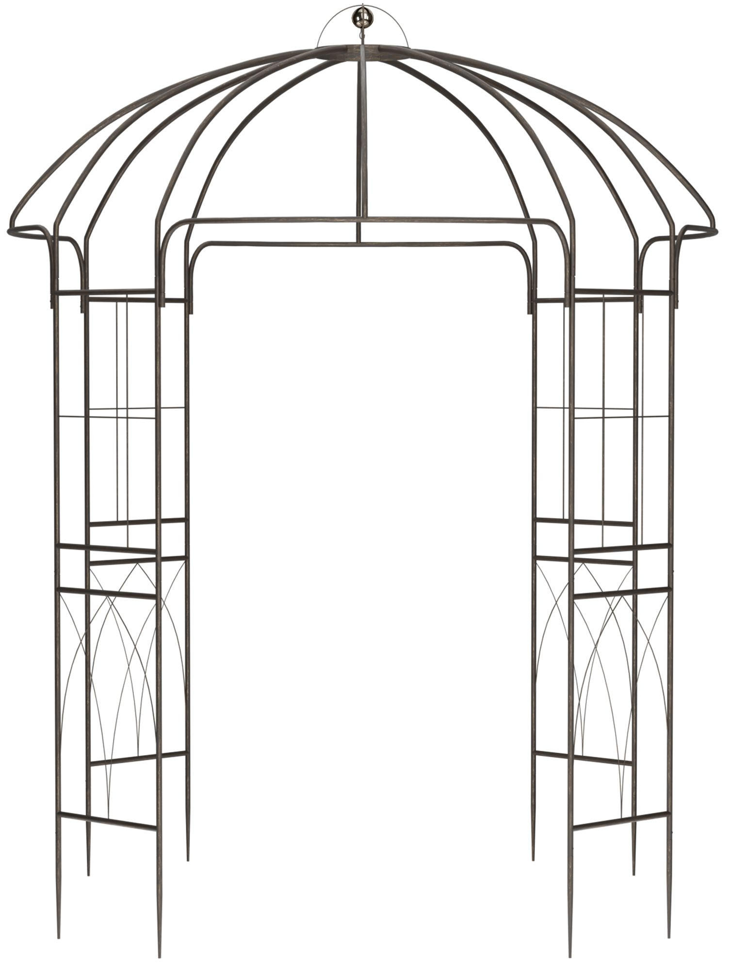 PAVILLON 200/200/270 cm Metall Bronze - Bronzefarben, Metall (200/270/200cm) - CLP