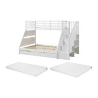 ETAGENBETT - 2 Personen - holz - weiß Lakayo - Weiß, Holz (90/190cm) - Vente-Unique