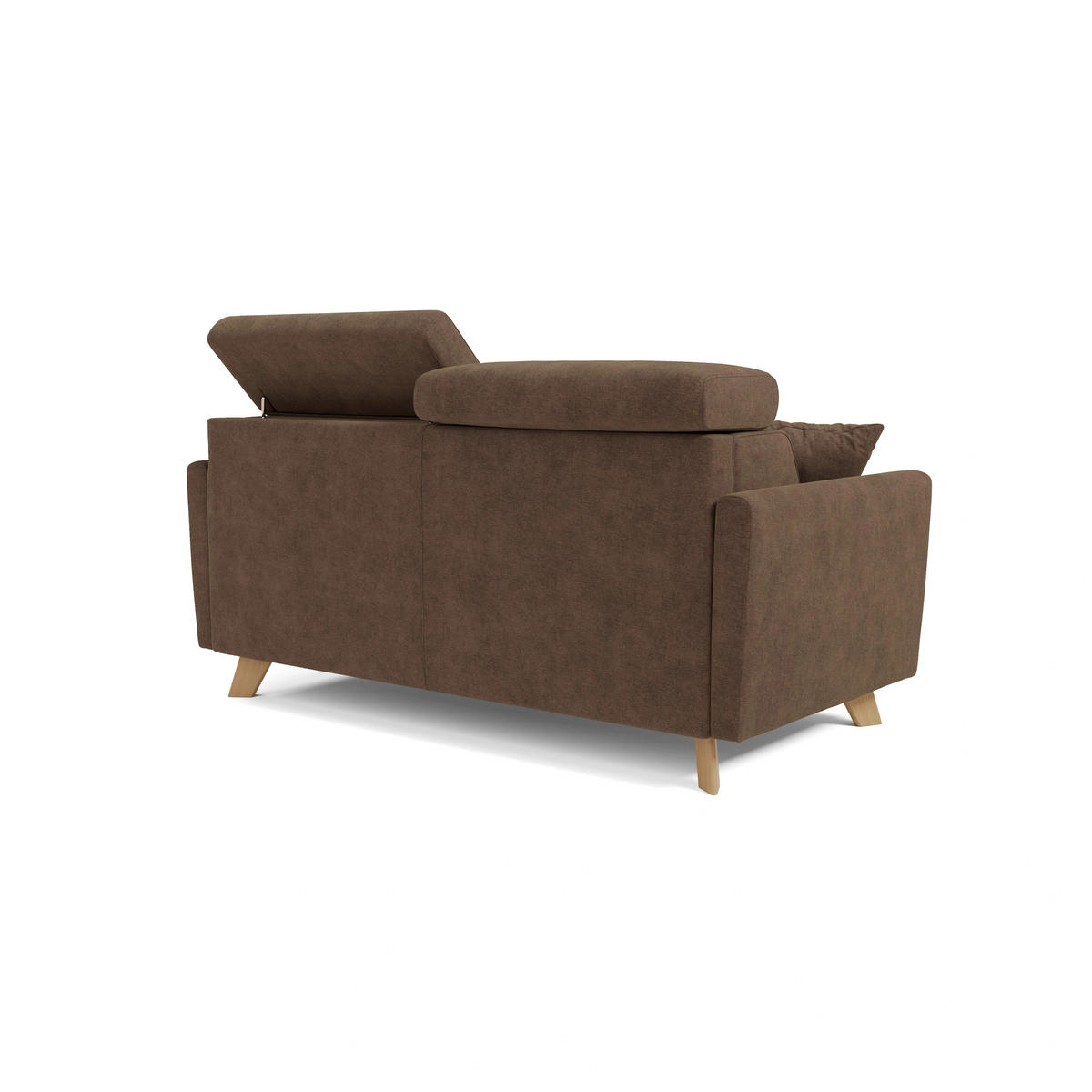 SCHLAFSOFA Francy - Braun, Metall (180/92/97cm) - Divani.store